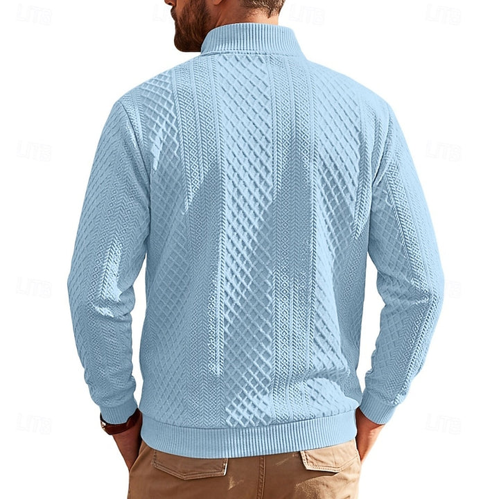 Graham | Textured Quarter-Zip Pullover
