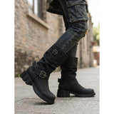 Ramona | Vintage Buckle Biker Boots