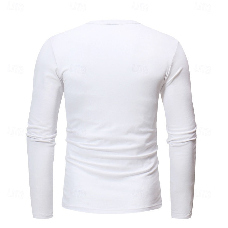 Grant | Classic Button-Neck Henley Shirt