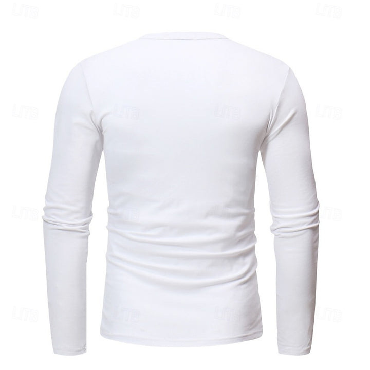 Grant | Classic Button-Neck Henley Shirt