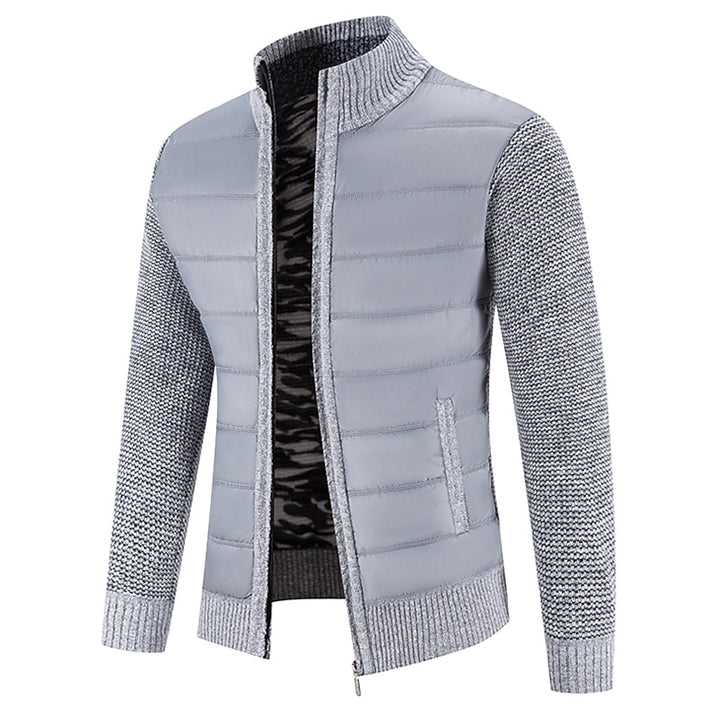 Gregory | Zip-Up Stand Collar Cardigan