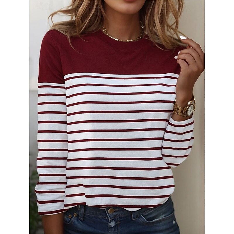 Adriana | Striped Long-Sleeve Top