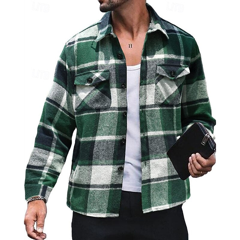 Calvin | Rugged Checked Shirt Jacket