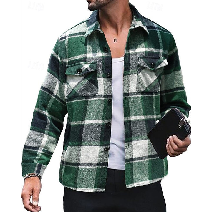 Calvin | Rugged Checked Shirt Jacket