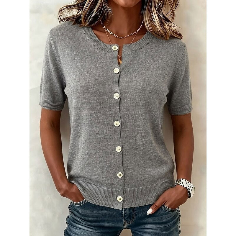 Helena | Refined Button-Front Cardigan