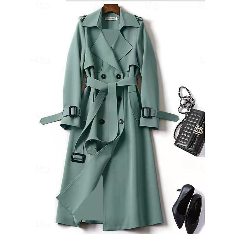 Lillian | Belted Longline Trench Coat