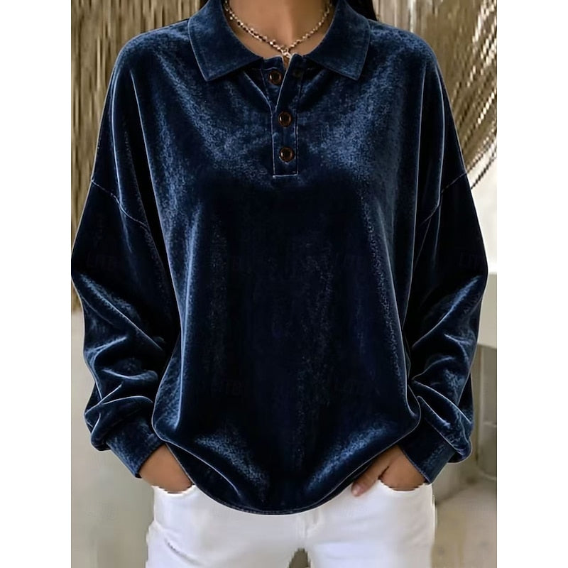 Marjorie | Relaxed Collared Pullover