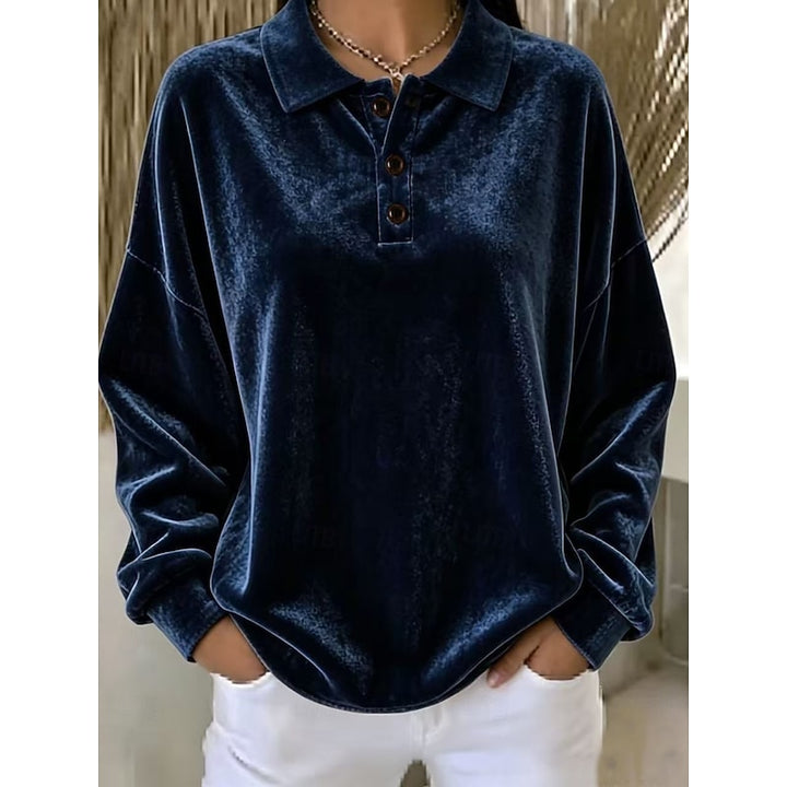 Marjorie | Relaxed Collared Pullover