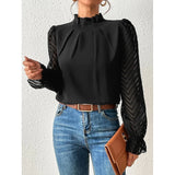 Maribel | Elegant High-Neck Blouse