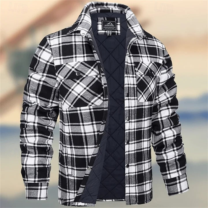 Griffin | Quilted Check Shirt Jacket