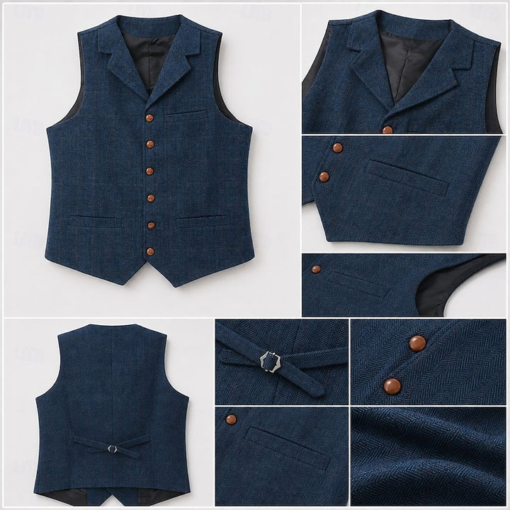 Atticus | Tailored Herringbone Waistcoat