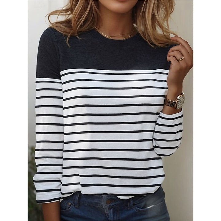 Adriana | Striped Long-Sleeve Top