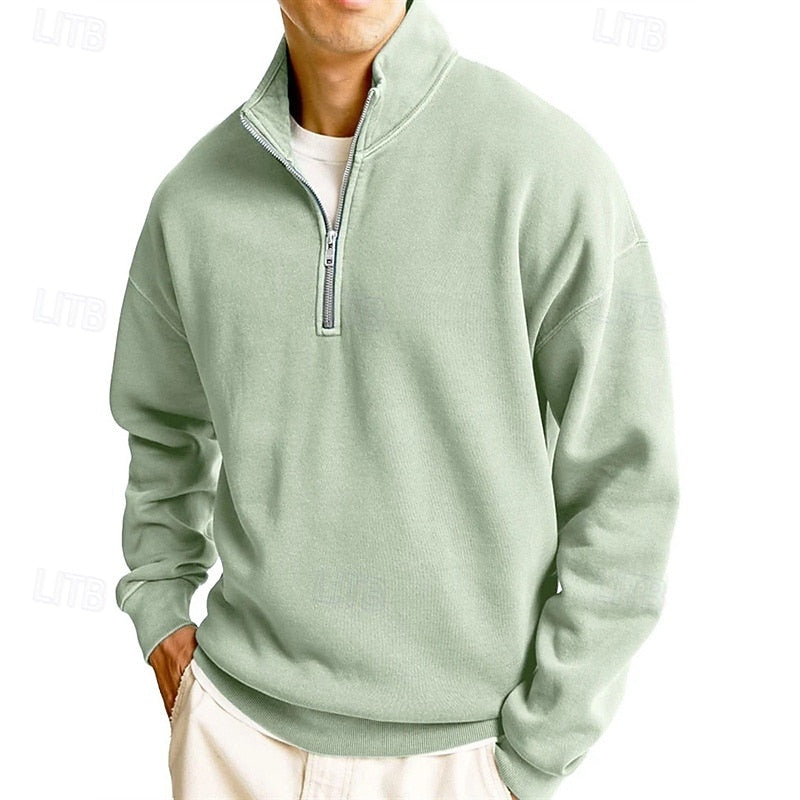 Sutton | Quarter-Zip Stand-Collar Sweatshirt
