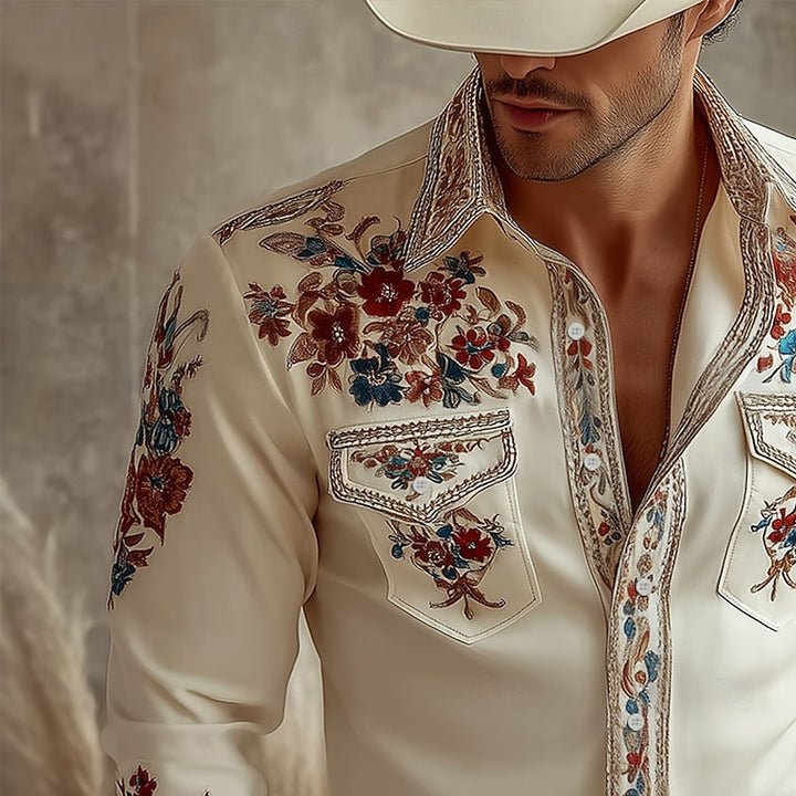 Clayton | Embroidered Western Shirt