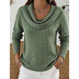 Lucinda | Cowl Neck Ribbed Jumper