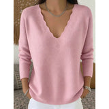 Margaret | Scalloped V-Neck Halloween Jumper