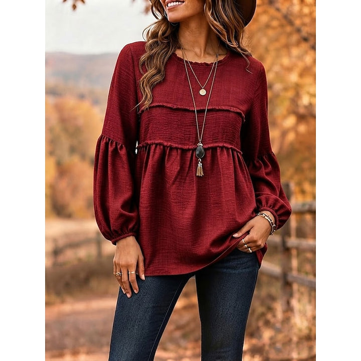 Isabelle | Relaxed Peplum Blouse