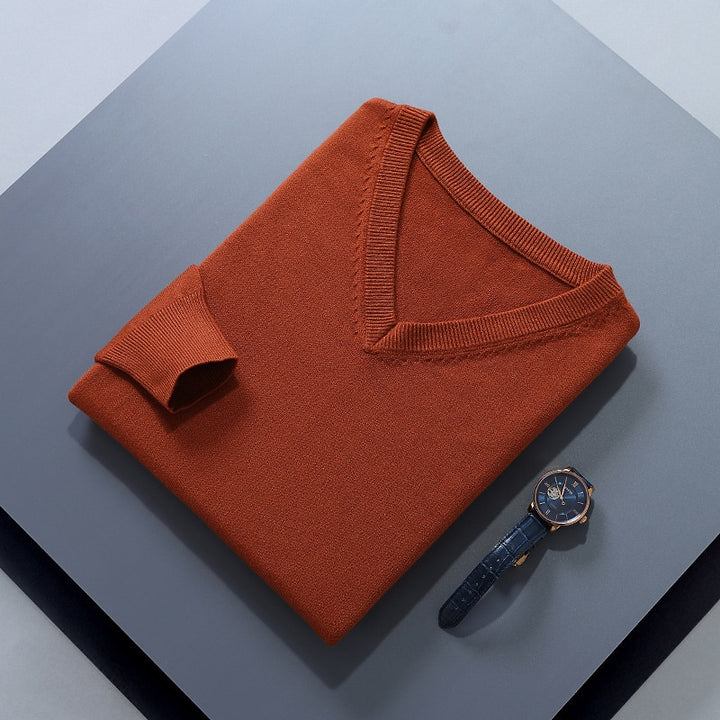 Damian | Refined V-Neck Jumper