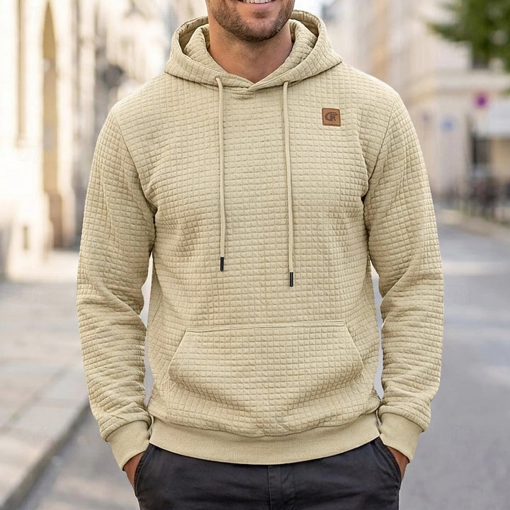 Merrick | Textured Hooded Pullover Hoodie