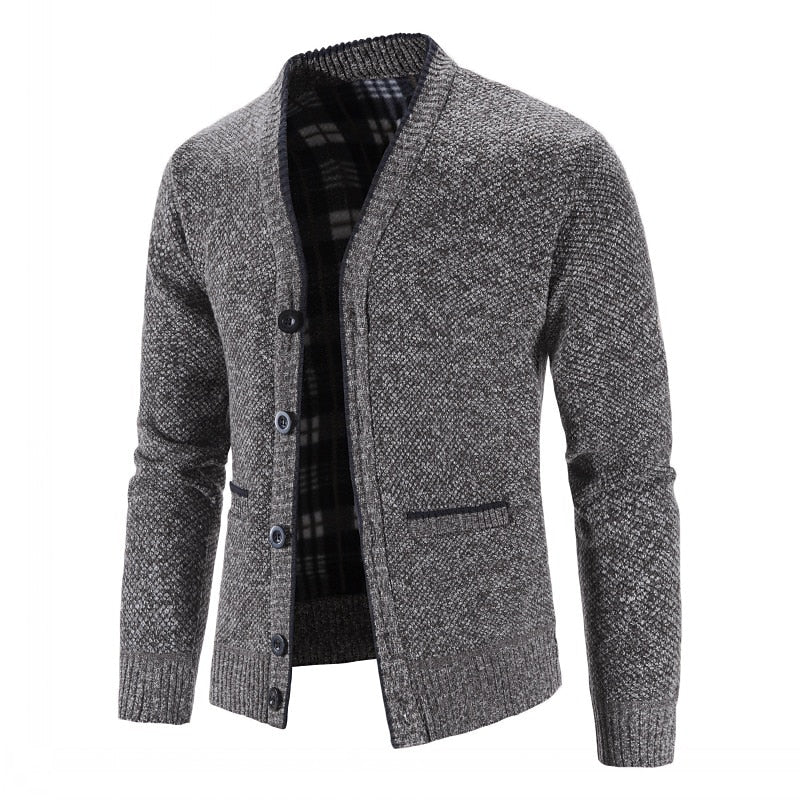 Hugh | Textured V-Neck Cardigan