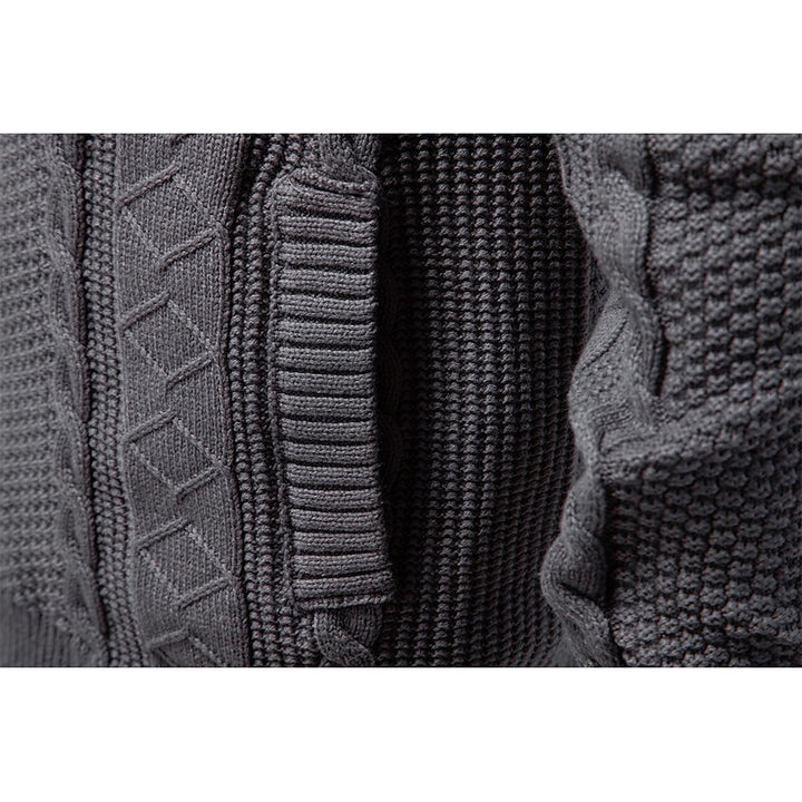Clive | Cable-Knit Zip-Up Cardigan