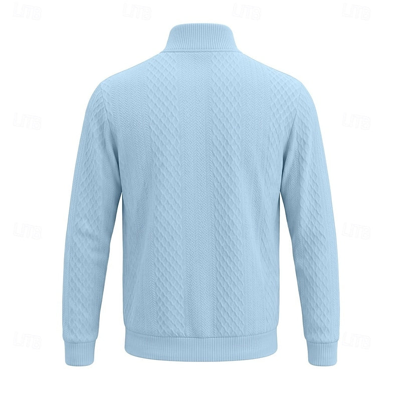Graham | Textured Quarter-Zip Pullover