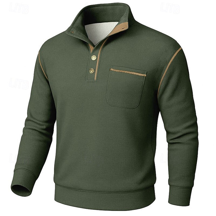 Cormac | Refined Stand-Collar Pullover