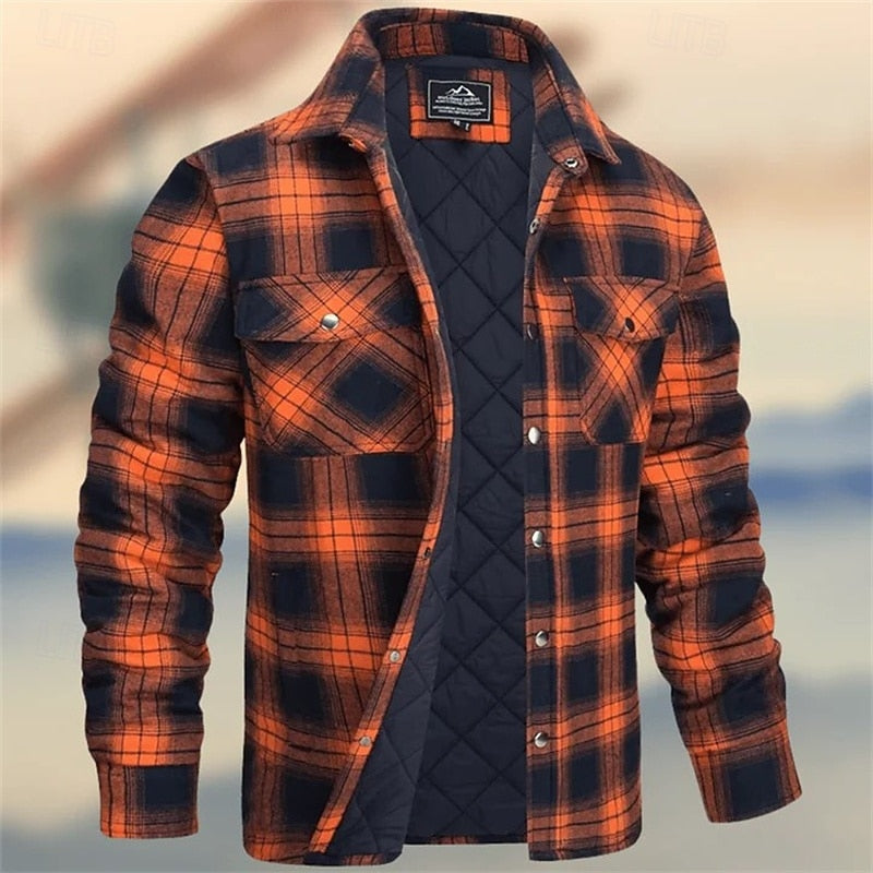 Griffin | Quilted Check Shirt Jacket