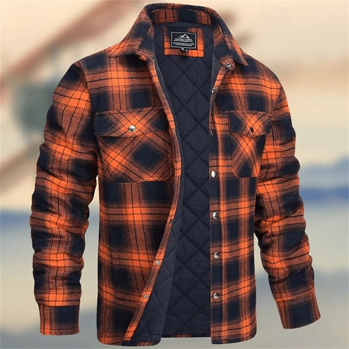 Griffin | Quilted Check Shirt Jacket