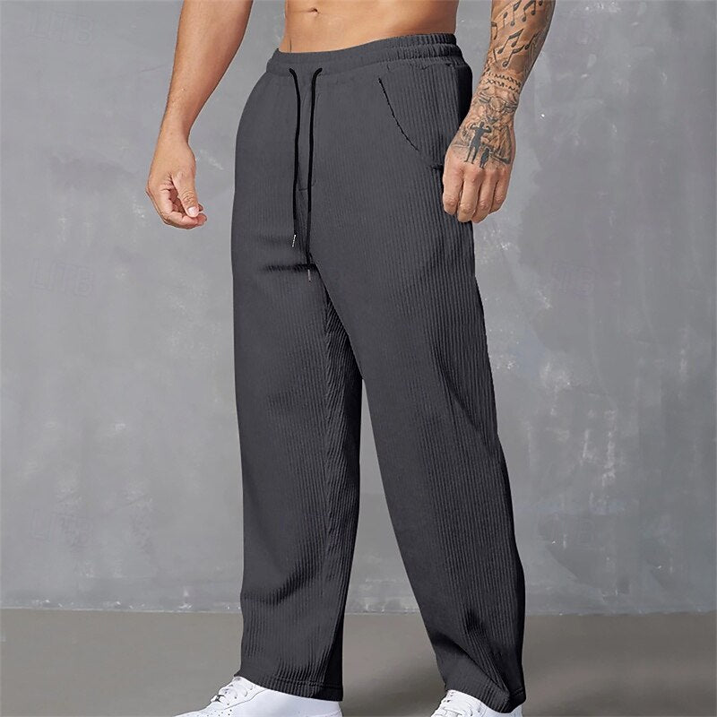 Dominic | Relaxed Ribbed Trousers