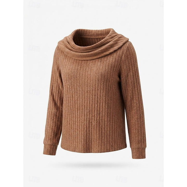 Lucinda | Cowl Neck Ribbed Jumper