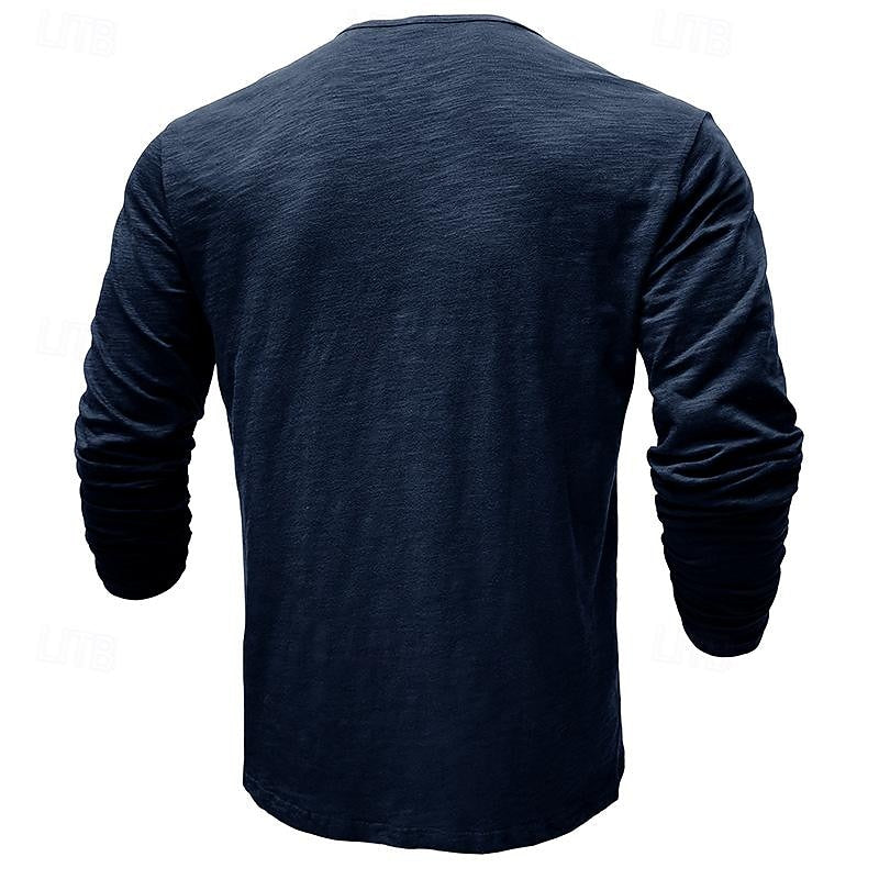 Nash | Classic Long-Sleeve Henley Shirt