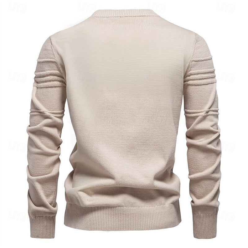 Hamish | Textured Crewneck Jumper