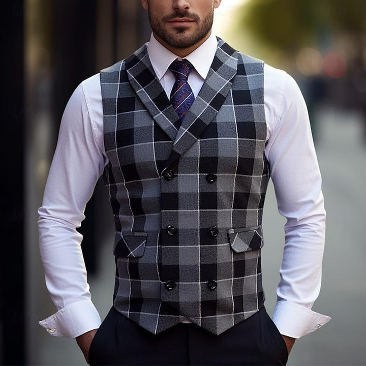 Damien | Refined Double-Breasted Waistcoat