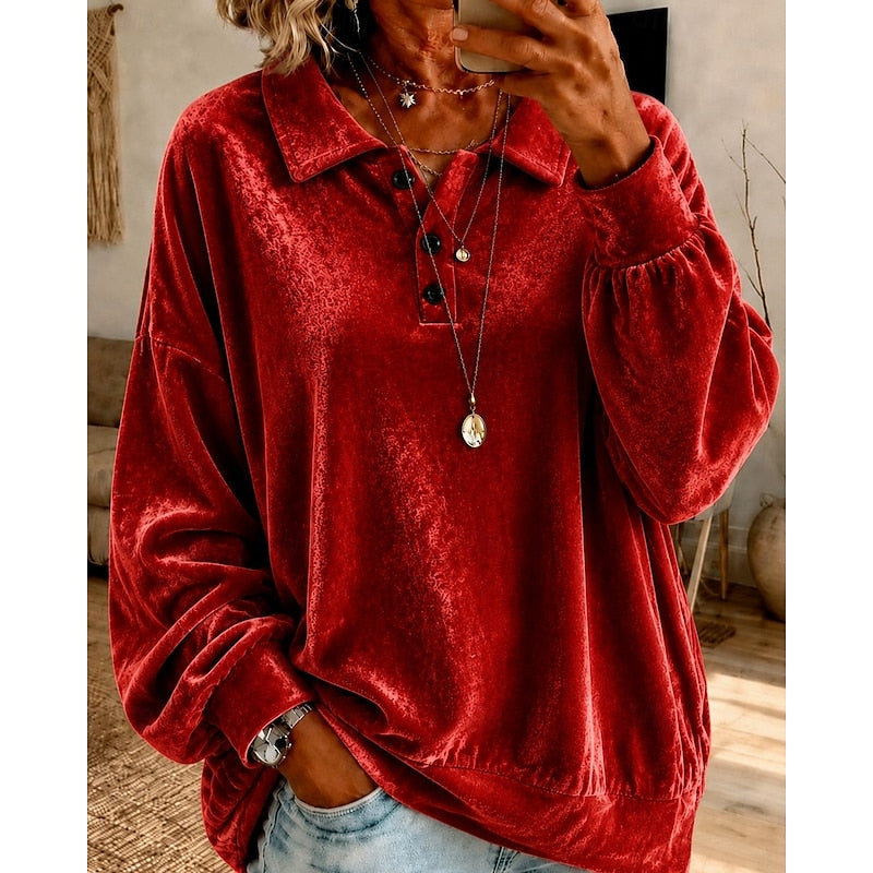 Marjorie | Relaxed Collared Pullover