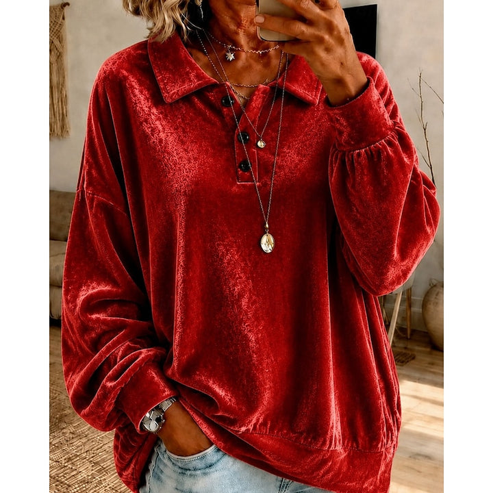 Marjorie | Relaxed Collared Pullover
