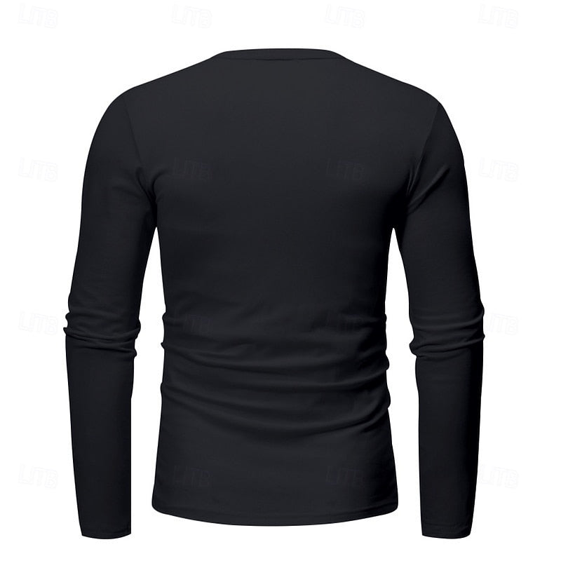 Grant | Classic Button-Neck Henley Shirt