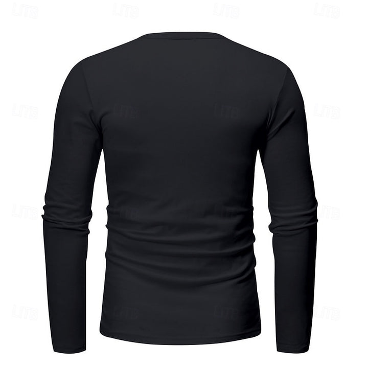 Grant | Classic Button-Neck Henley Shirt