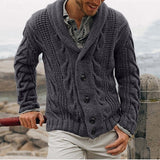 Garrick | Shawl-Collar Button-Up Cardigan