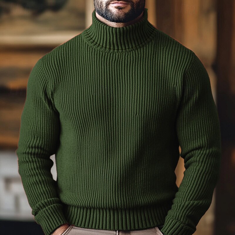 Dean | Ribbed Turtleneck Jumper