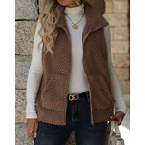Margot | Cosy Textured Zip-Up Gilet