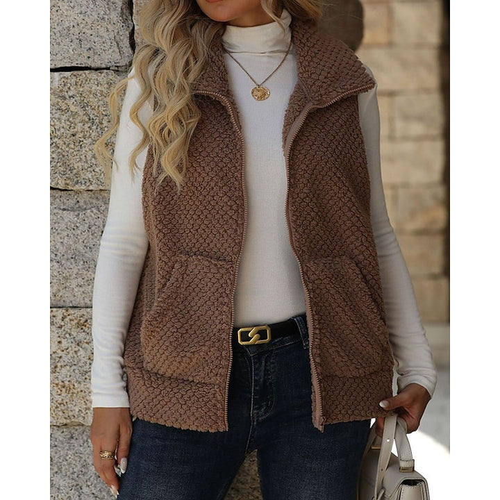 Margot | Cosy Textured Zip-Up Gilet