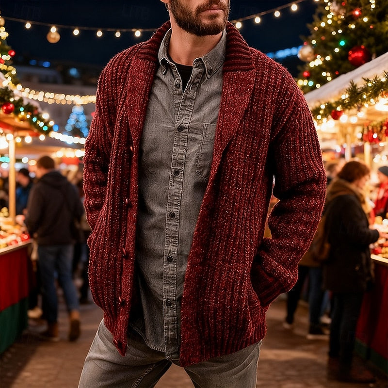 Wyatt | Shawl Collar Knit Cardigan