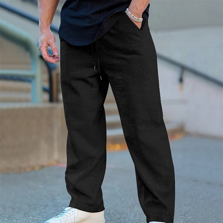 Dominic | Relaxed Ribbed Trousers