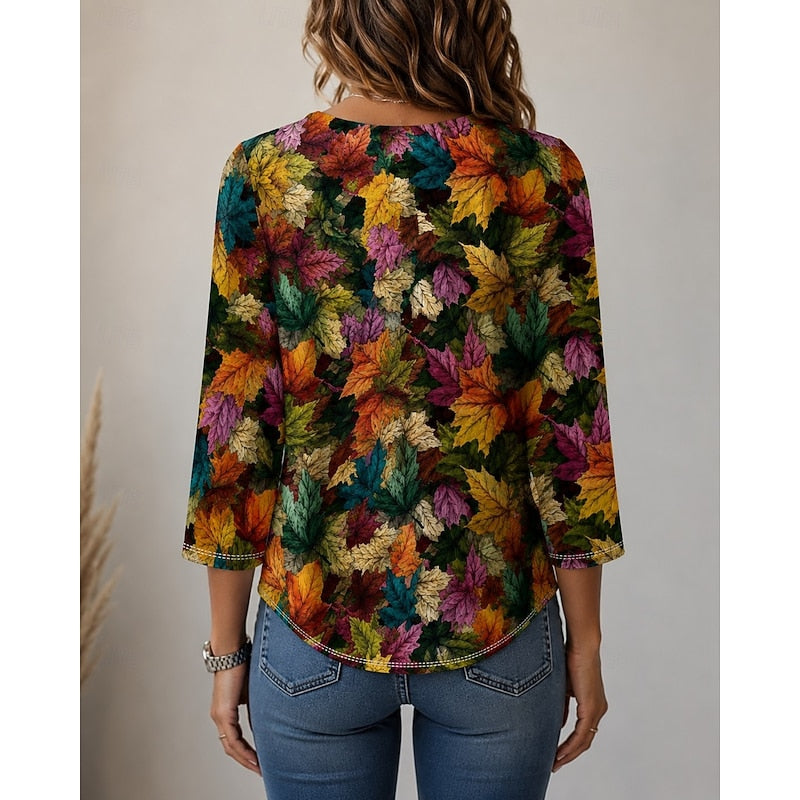 Katherine | Vintage Botanical Print Top